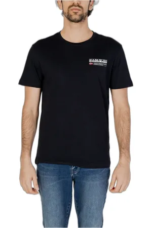 Napapijri Hombre, Camisetas, Negro, Talla: M