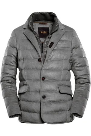 MOORER Hombre, Chaquetas, Gris, Talla: 2XL