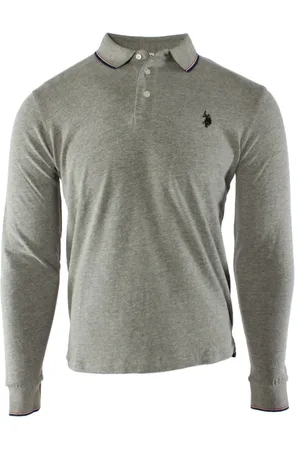 U.S. Polo Assn. Hombre, Camisetas, Gris, Talla: M