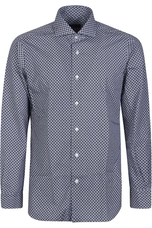 BARBA Hombre, Camisas, Azul, Talla: L