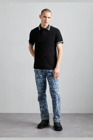 VERSACE Hombre, Camisetas, Negro, Talla: L