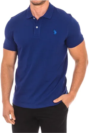 U.S. Polo Assn. Hombre, Camisetas, Azul, Talla: M