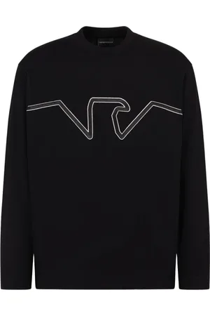 Emporio Armani Hombre, Sudaderas, Negro, Talla: L