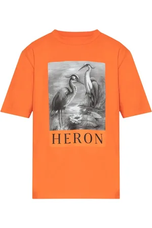 Heron Preston Hombre, Camisetas, Naranja, Talla: M