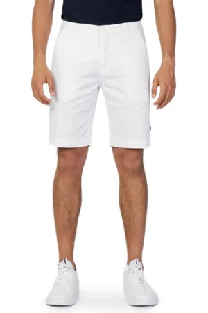 U.S. Polo Assn. Hombre, Pantalones cortos, Blanco, Talla: W34