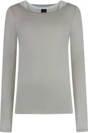 Pinko Mujer, Camisetas, Gris, Talla: M