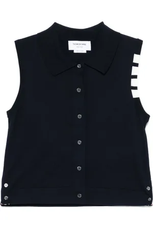 Thom Browne Mujer, Camisetas, Azul, Talla: S