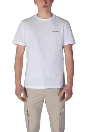 Calvin Klein Hombre, Camisetas, Blanco, Talla: M