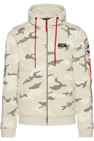 Aeronautica Militare Hombre, Sudaderas, Blanco, Talla: L