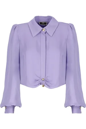 Elisabetta Franchi Mujer, Blusas y Camisas, Púrpura, Talla: L