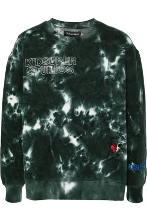 KIDSUPER STUDIOS Hombre, Sudaderas, Verde, Talla: S