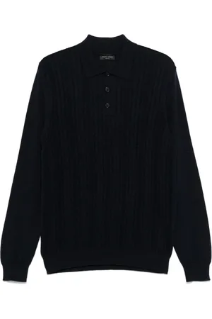 Roberto Collina Hombre, Jerseys, Azul, Talla: L