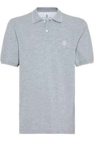 Brunello Cucinelli Hombre, Camisetas, Gris, Talla: L