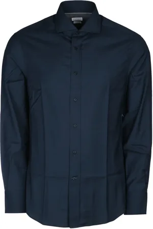 Brunello Cucinelli Hombre, Camisas, Azul, Talla: 2XL