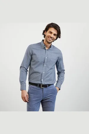 Eden Park Hombre, Camisas, Azul, Talla: S