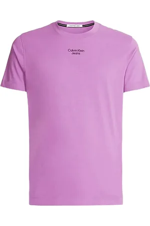 Calvin Klein Hombre, Camisetas, Púrpura, Talla: 2XL