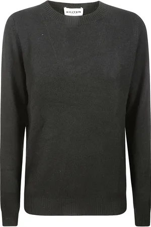 KUJTEN Mujer, Jerseys, Negro, Talla: L