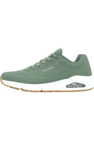 Skechers Hombre, Zapatos, Verde, Talla: 44 EU