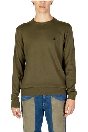 U.S. Polo Assn. Hombre, Jerseys, Verde, Talla: L