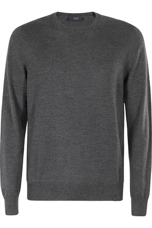 FAY Hombre, Jerseys, Gris, Talla: 2XL