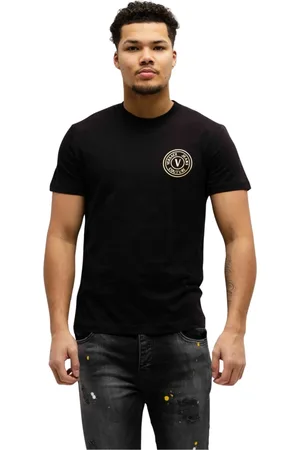 VERSACE Hombre, Camisetas, Negro, Talla: XL