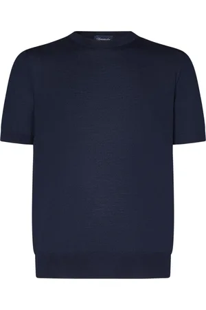 DRUMOHR Hombre, Camisetas, Azul, Talla: 2XL