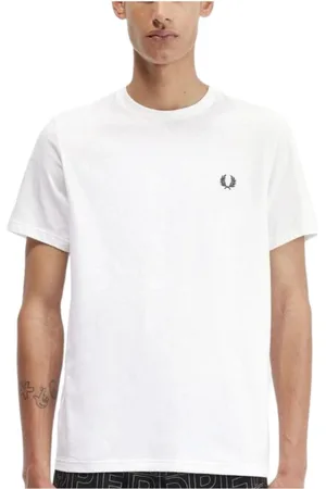Fred Perry Hombre, Camisetas, Blanco, Talla: XL