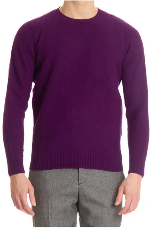 DRUMOHR Hombre, Jerseys, Púrpura, Talla: M
