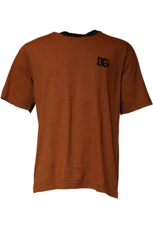 Dolce & Gabbana Hombre, Camisetas, Marrón, Talla: S