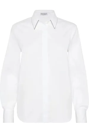 Brunello Cucinelli Mujer, Blusas y Camisas, Blanco, Talla: M