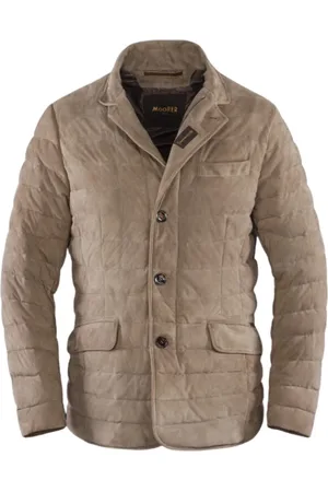 MOORER Hombre, Chaquetas, Gris, Talla: L