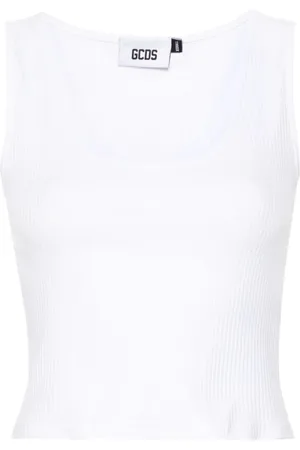 GCDS Mujer, Camisetas, Blanco, Talla: L