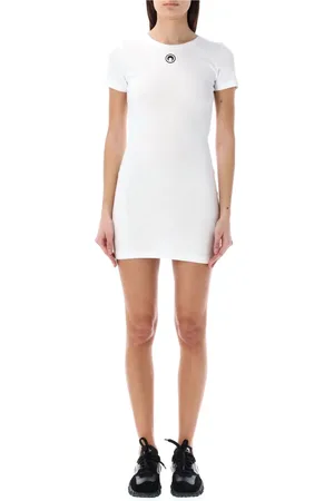 Marine Serre Mujer, Vestidos, Blanco, Talla: M