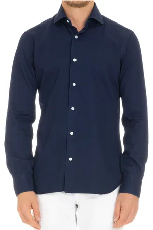 BARBA Hombre, Camisas, Azul, Talla: 4XL