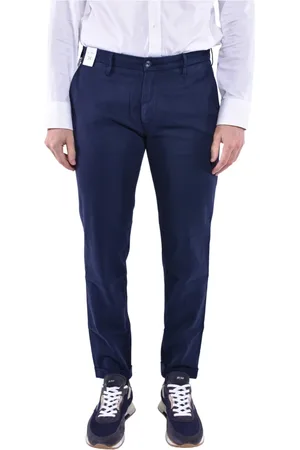 RE-HASH Hombre, Pantalones, Azul, Talla: W34