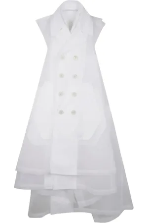 Comme des Garçons Mujer, Abrigos, Blanco, Talla: M