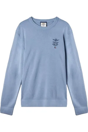 Aeronautica Militare Hombre, Jerseys, Azul, Talla: S