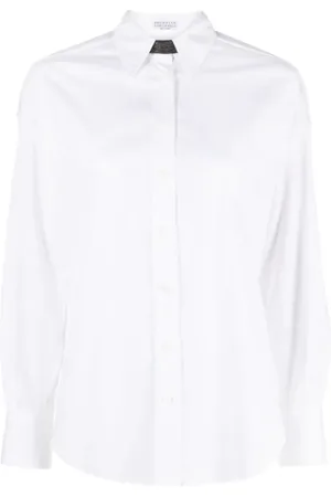 Brunello Cucinelli Mujer, Blusas y Camisas, Blanco, Talla: S