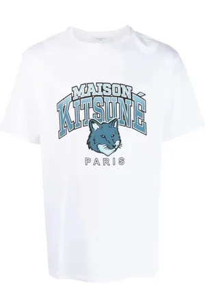 Maison Kitsuné Hombre, Camisetas, Blanco, Talla: M
