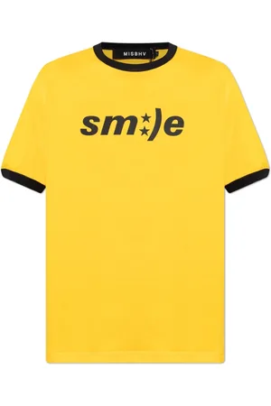 MISBHV Hombre, Camisetas, Amarillo, Talla: S