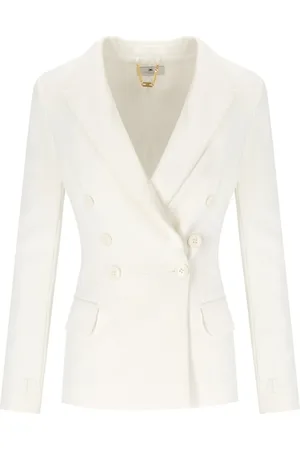 Elisabetta Franchi Mujer, Chaquetas, Blanco, Talla: XS