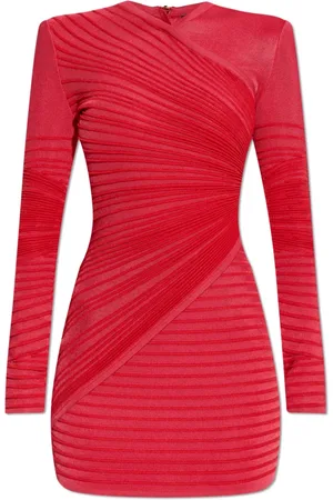 Balmain Mujer, Vestidos, Rojo, Talla: 2XS
