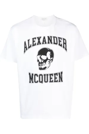 Alexander McQueen Hombre, Camisetas, Blanco, Talla: L