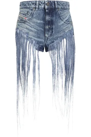 Diesel Mujer, Pantalones cortos, Azul, Talla: W26