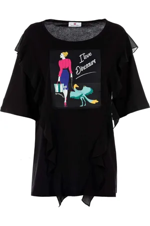 Braccialini Mujer, Camisetas, Negro, Talla: S