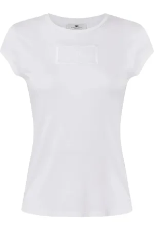 Elisabetta Franchi Mujer, Camisetas, Blanco, Talla: M