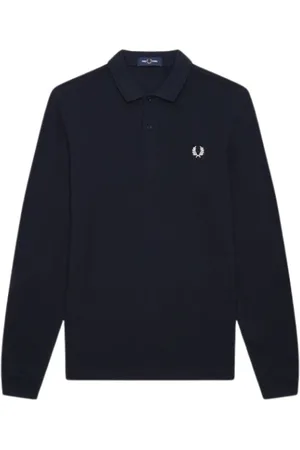 Fred Perry Hombre, Camisetas, Azul, Talla: S