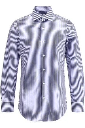 Finamore Hombre, Camisas, Azul, Talla: 2XL