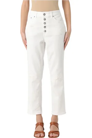 Dondup Mujer, Pantalones, Blanco, Talla: W24