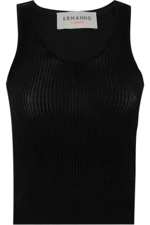 ERMANNO SCERVINO Mujer, Camisetas, Negro, Talla: L